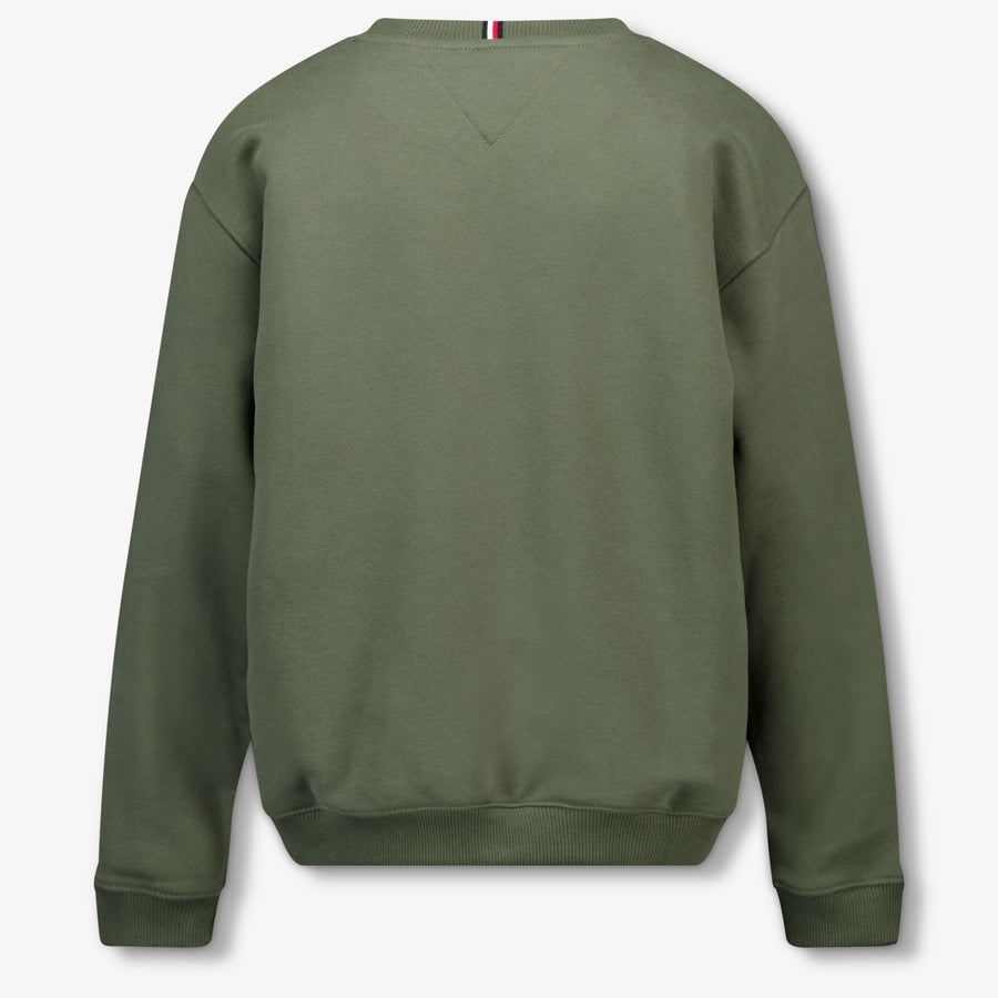 Tommy Hilfiger Enfant Unisexe Pull Armée