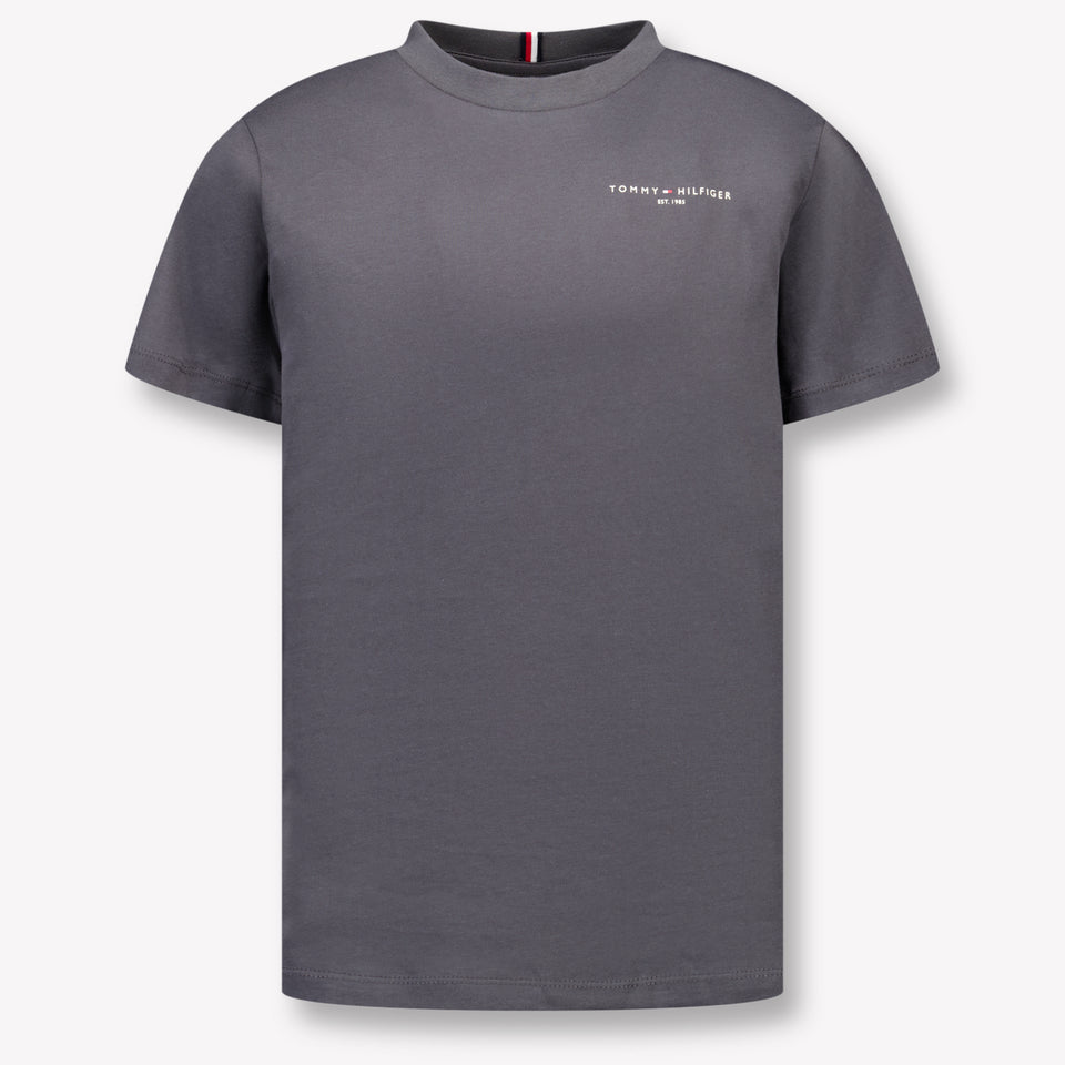 Tommy Hilfiger Kinder Unisex T-Shirt In Zwart