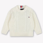 Tommy Hilfiger Baby Jungen Pullover Grauweiß
