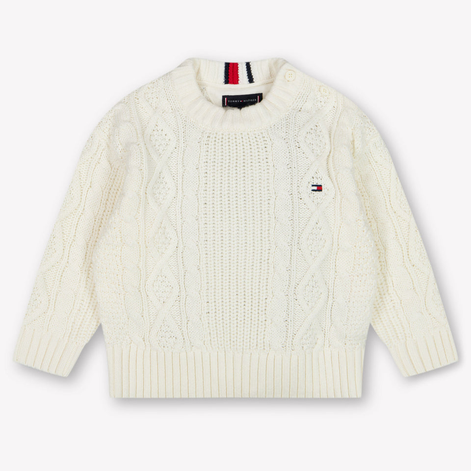 Tommy Hilfiger Baby Jungen Pullover Grauweiß