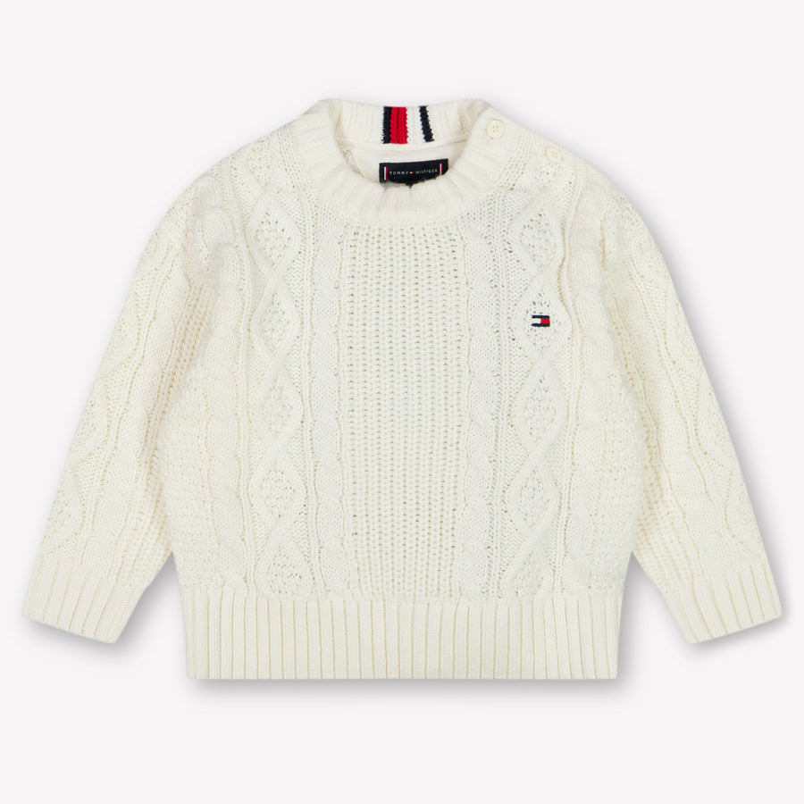 Tommy Hilfiger Baby Boys Sweater  Offwhite