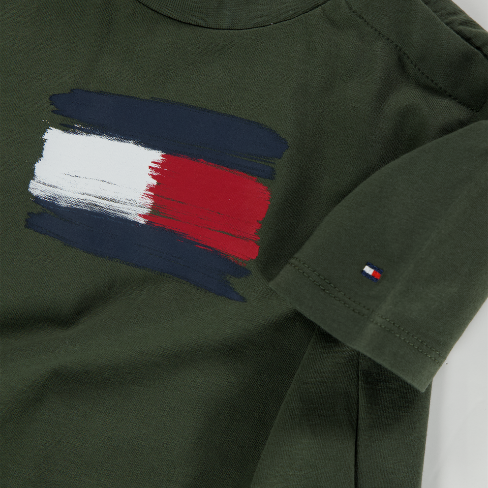 Tommy Hilfiger Bébé Garçons T-shirt Armée