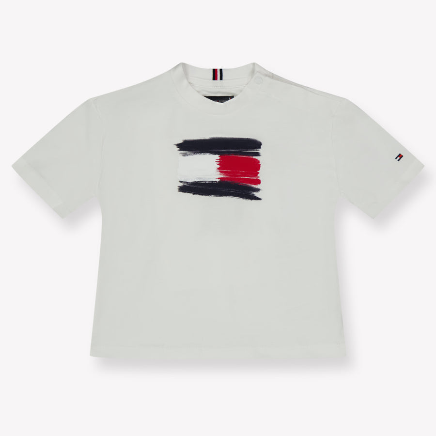 Tommy Hilfiger Bebé Chicos Camiseta en Blanco