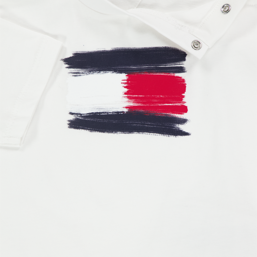 Tommy Hilfiger Bebé Chicos Camiseta en Blanco