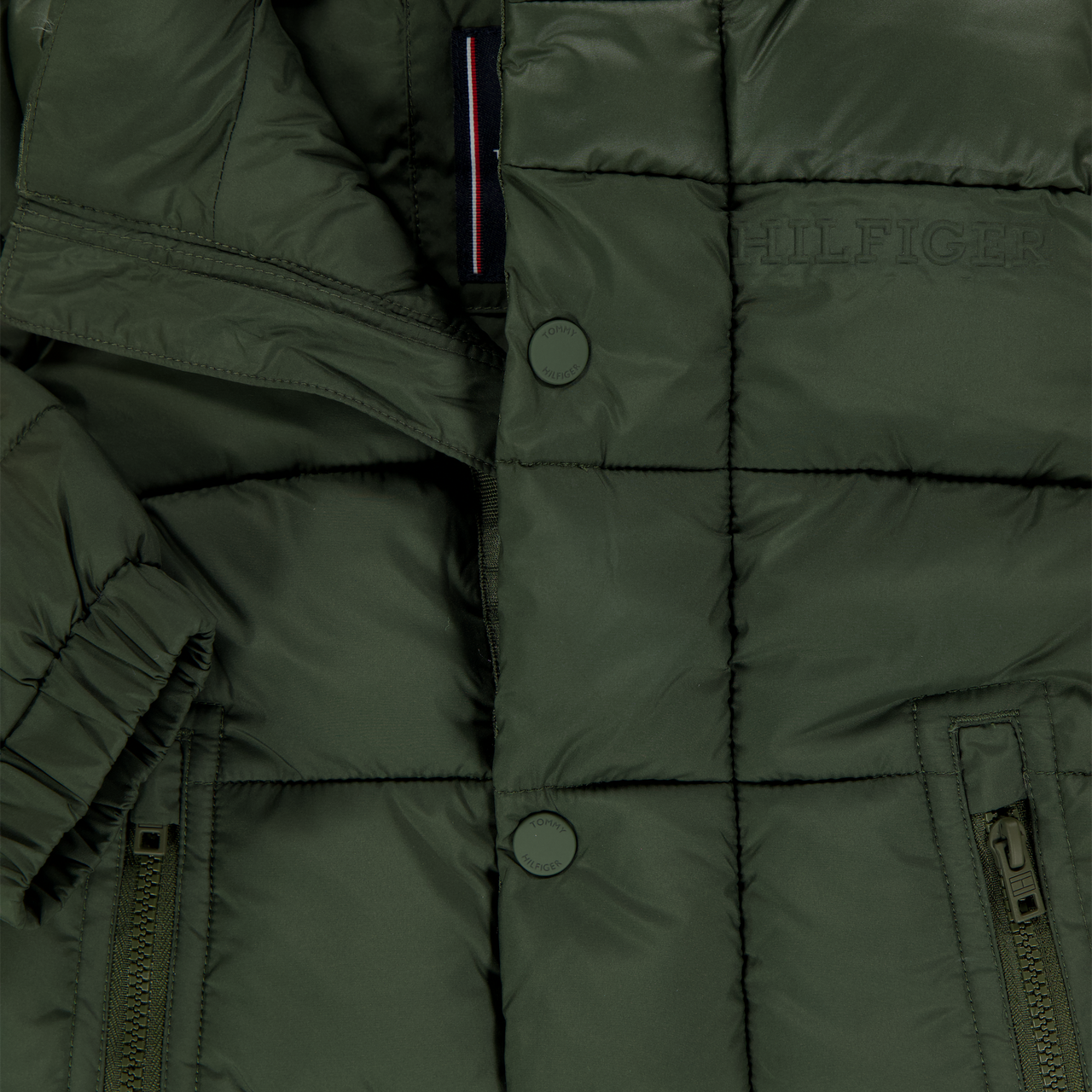Tommy Hilfiger Baby Jongens Winterjas In Army