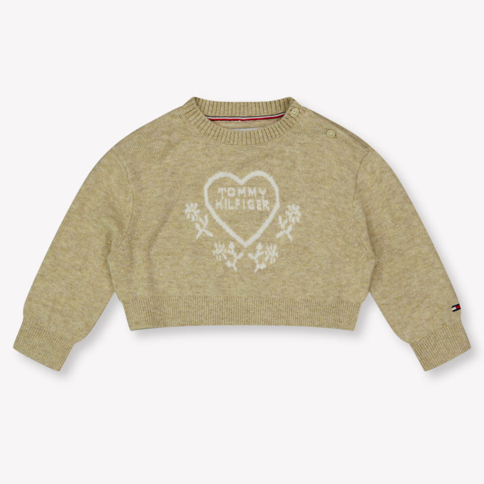 Tommy Hilfiger Bambino Ragazze Maglione in Beige