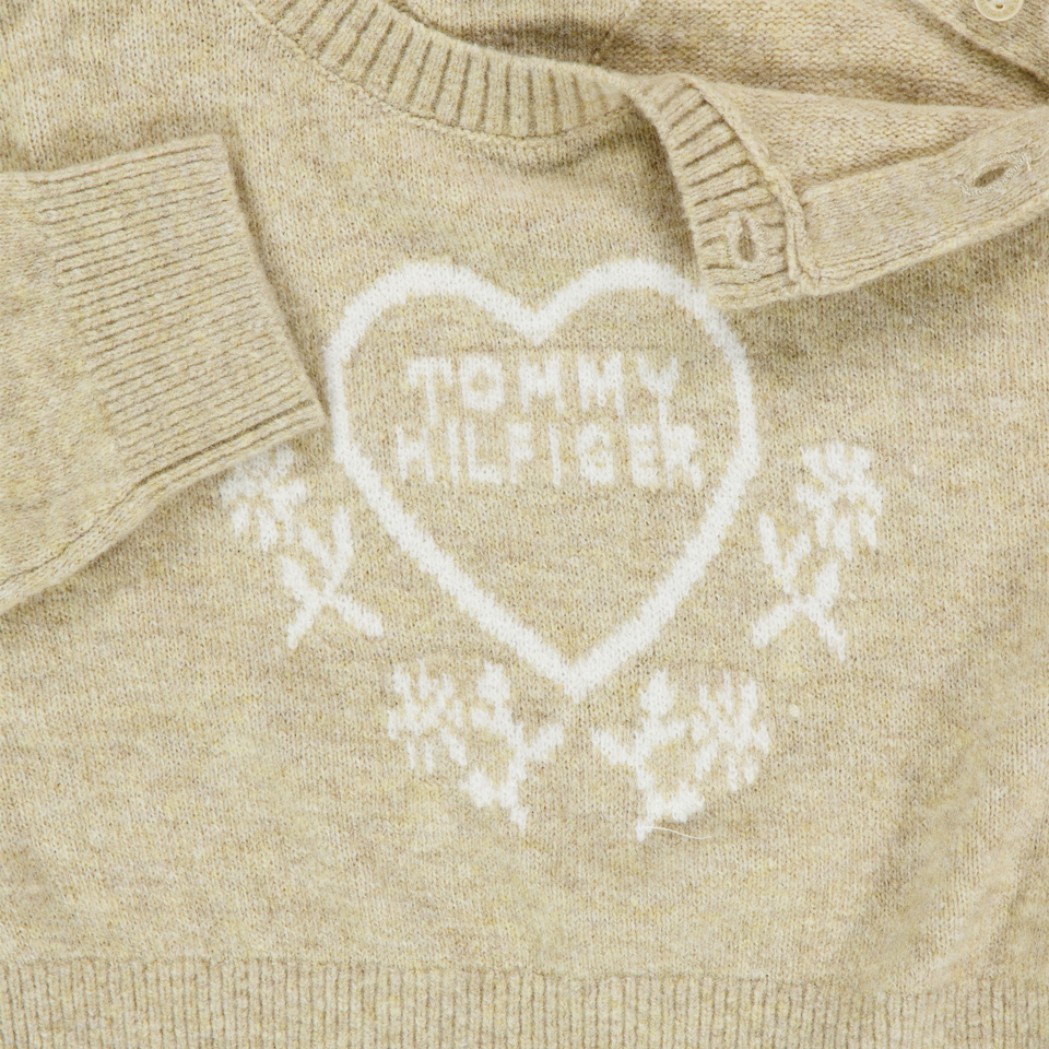 Tommy Hilfiger Bambino Ragazze Maglione in Beige