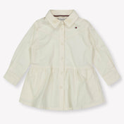 Tommy Hilfiger Bebé Chicas Vestido Blanco Roto