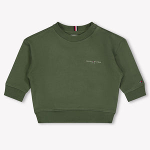 Tommy Hilfiger Bébé Unisexe Pull Armée