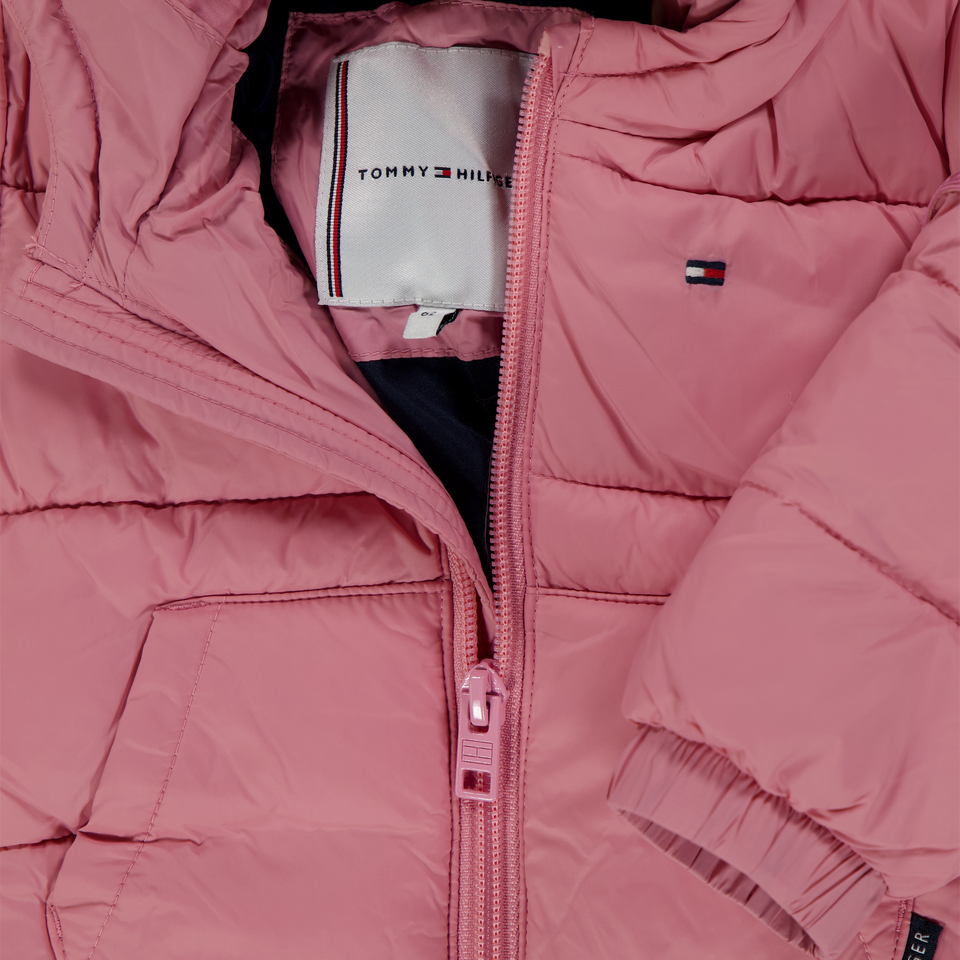Tommy Hilfiger Bambino Unisex Giacca invernale Rosa