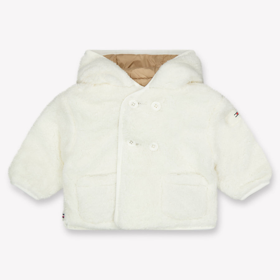 Tommy Hilfiger Bébé Unisexe Veste d'hiver en blanc