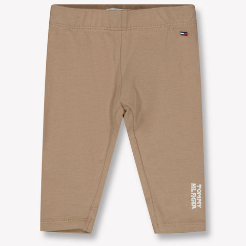 Tommy Hilfiger Bambino Ragazze Leggings in Beige