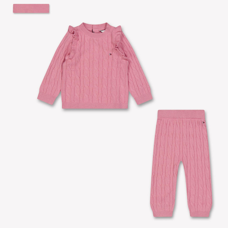 Tommy Hilfiger Bambino Ragazze Immettere Rosa Scuro