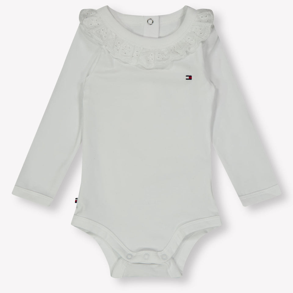 Tommy Hilfiger Baby Mädchen Bodper Weiß