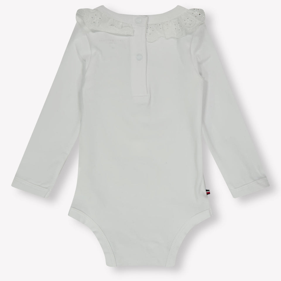 Tommy Hilfiger Baby Mädchen Bodper Weiß