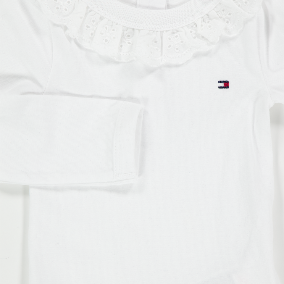 Tommy Hilfiger Baby Mädchen Bodper Weiß