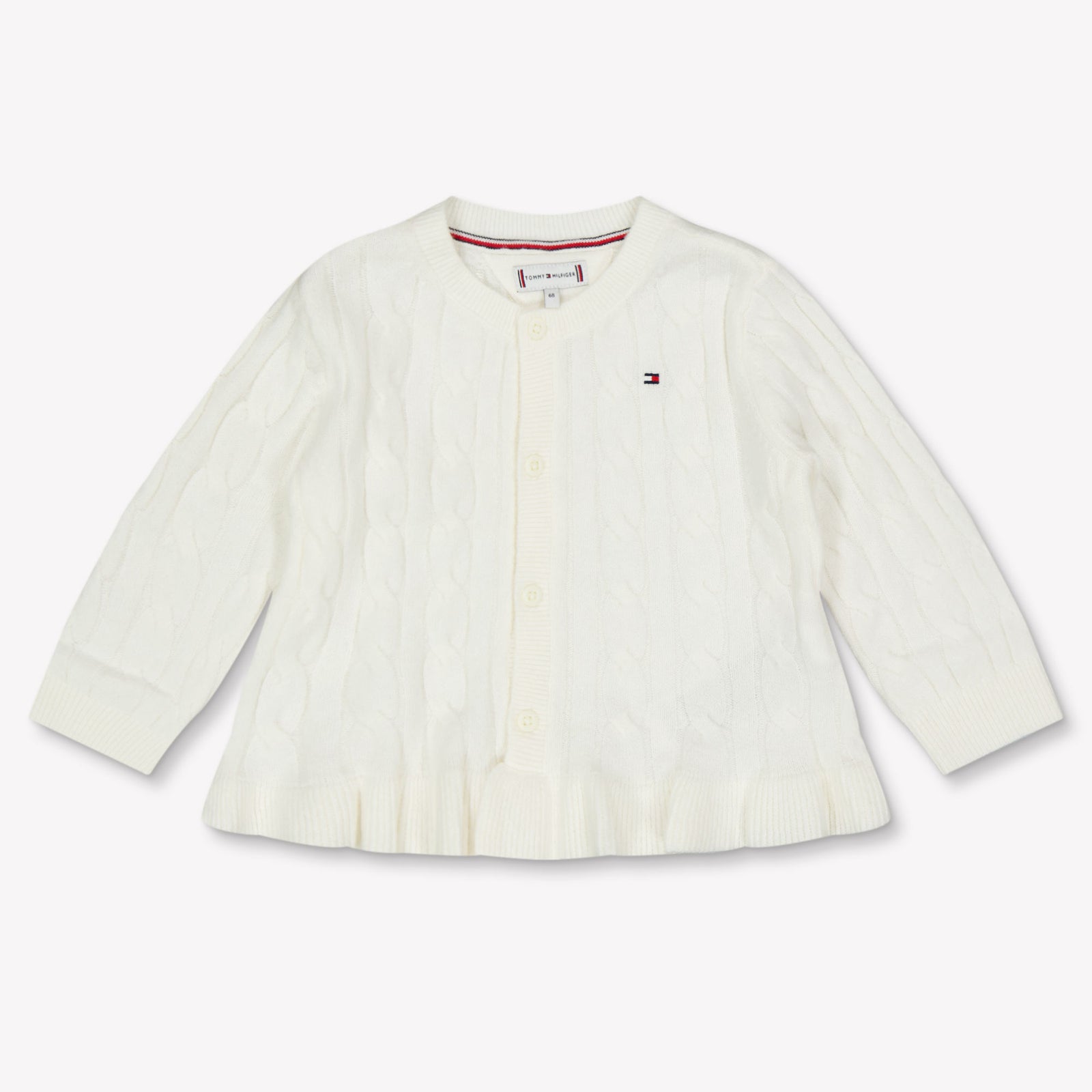 Tommy Hilfiger Bebé Chicas Chaleco Blanco Roto
