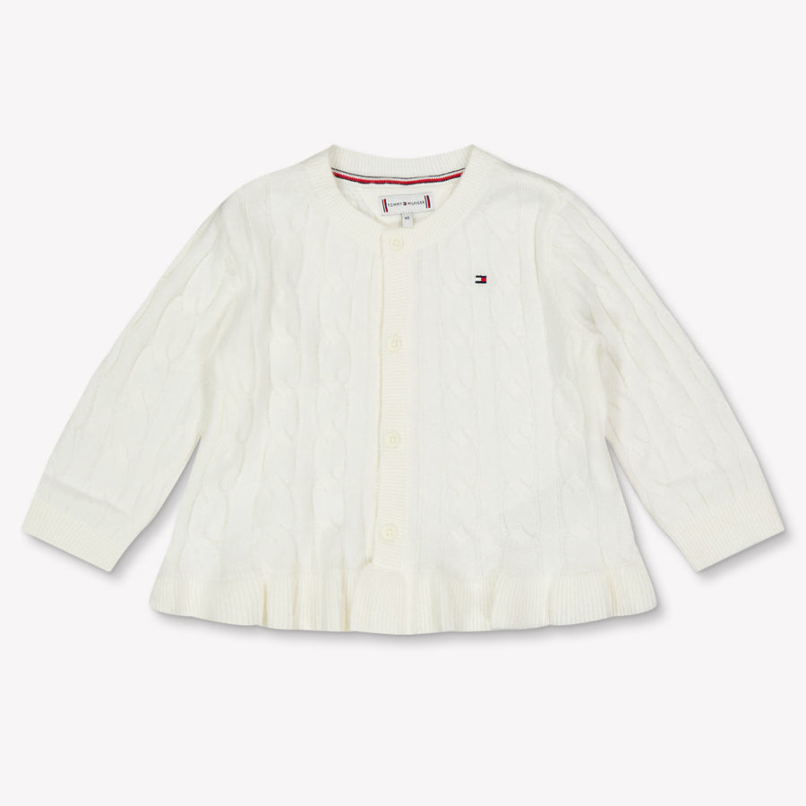 Tommy Hilfiger Bébé Filles Gilet dans le blanc