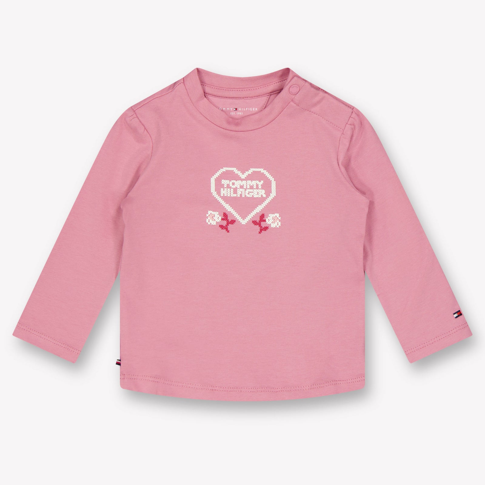 Tommy Hilfiger Baby Mädchen T-Shirt Dunkelrosa