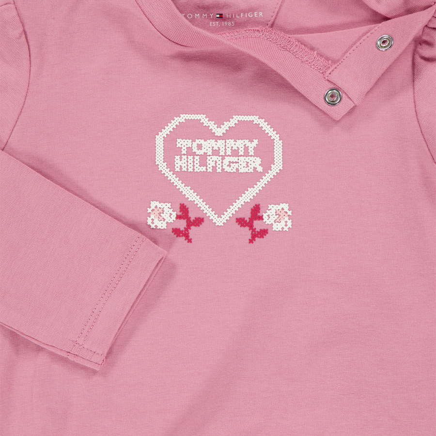 Tommy Hilfiger Bébé Filles T-shirt Rose Foncé