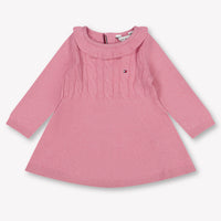 Tommy Hilfiger Baby Meisjes Jurk In Donker Roze