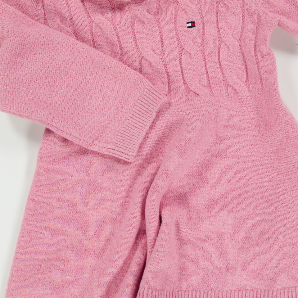 Tommy Hilfiger Bambino Ragazze Vestito Rosa Scuro