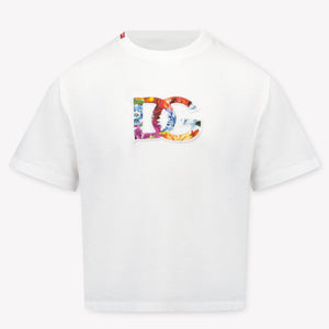 Dolce & Gabbana Kinder Meisjes T-Shirt In Wit