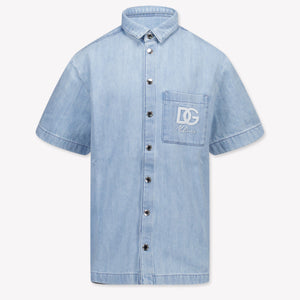 Dolce & Gabbana Enfant Garçons Chemisier Bleu Clair