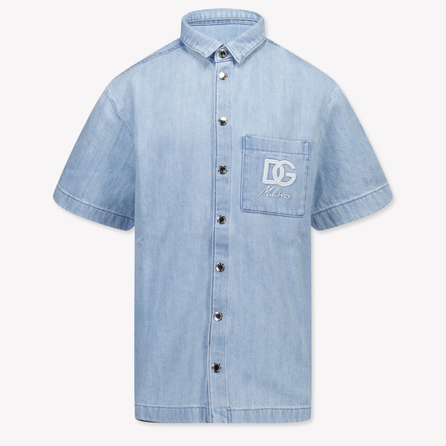 Dolce & Gabbana Enfant Garçons Chemisier Bleu Clair