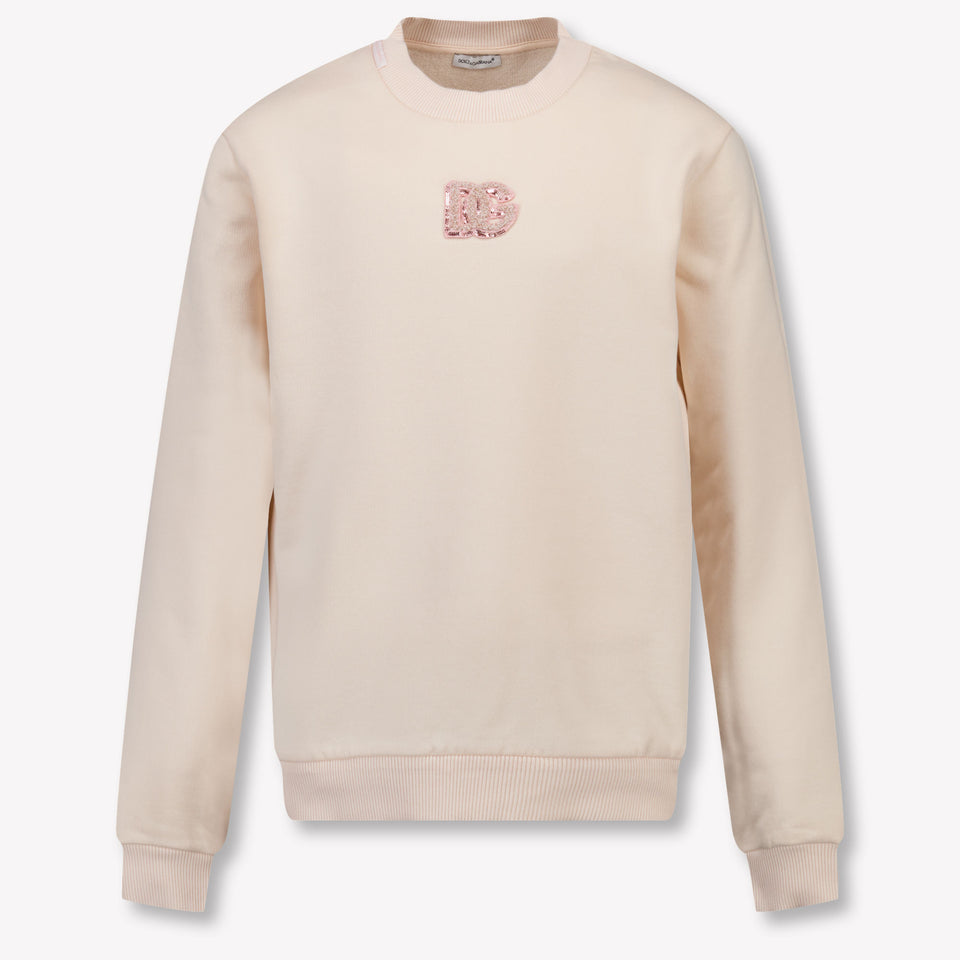 Dolce & Gabbana Enfant Filles Pull Rose Léger