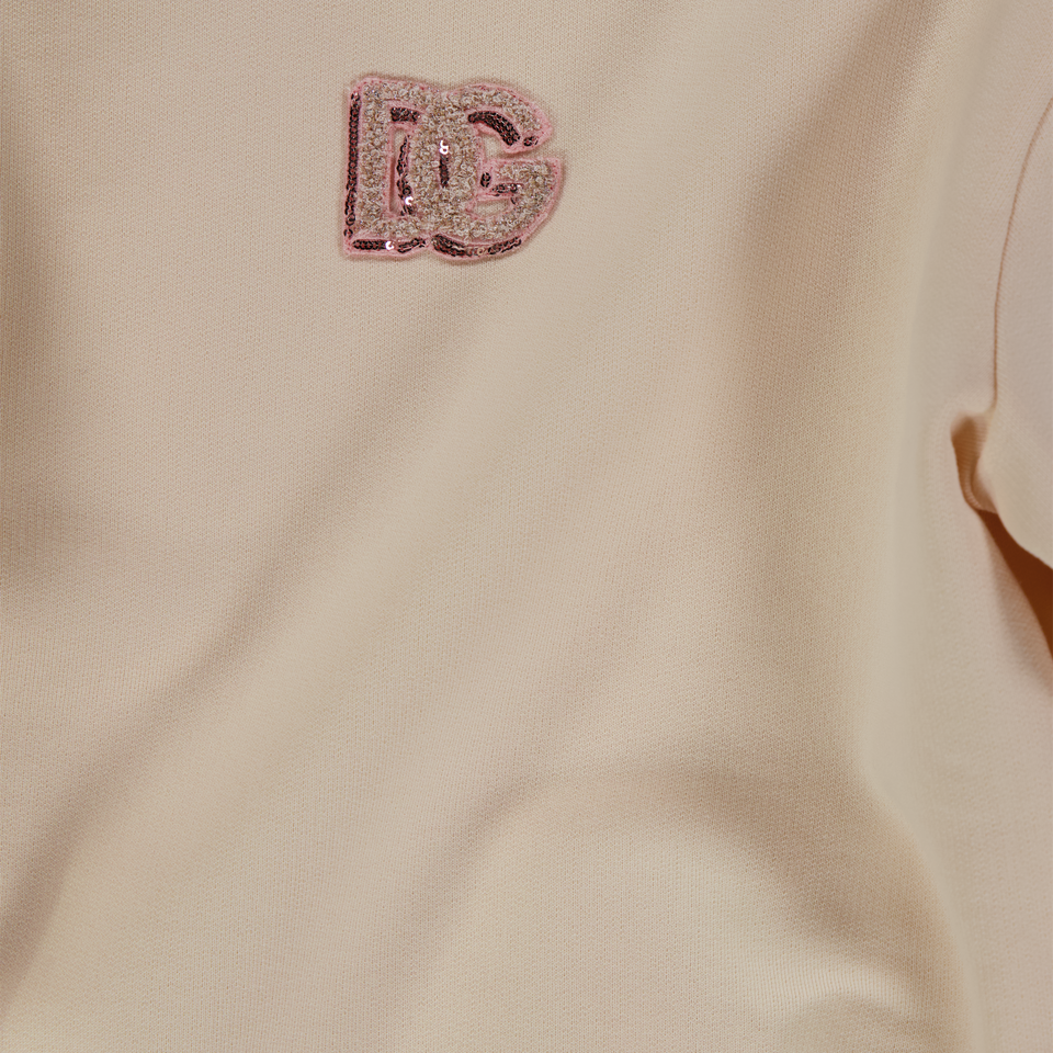 Dolce & Gabbana Enfant Filles Pull Rose Léger