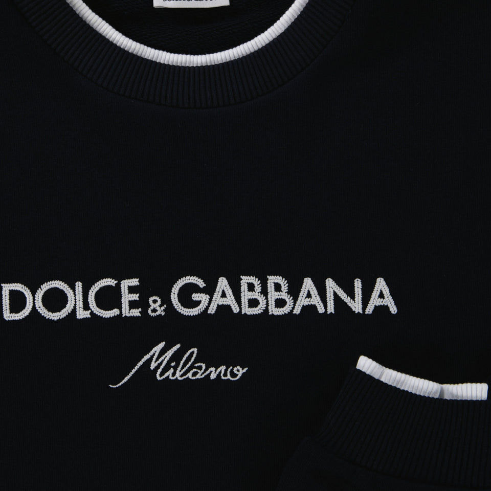 Dolce & Gabbana Ragazzo Ragazzi Maglione in Navy