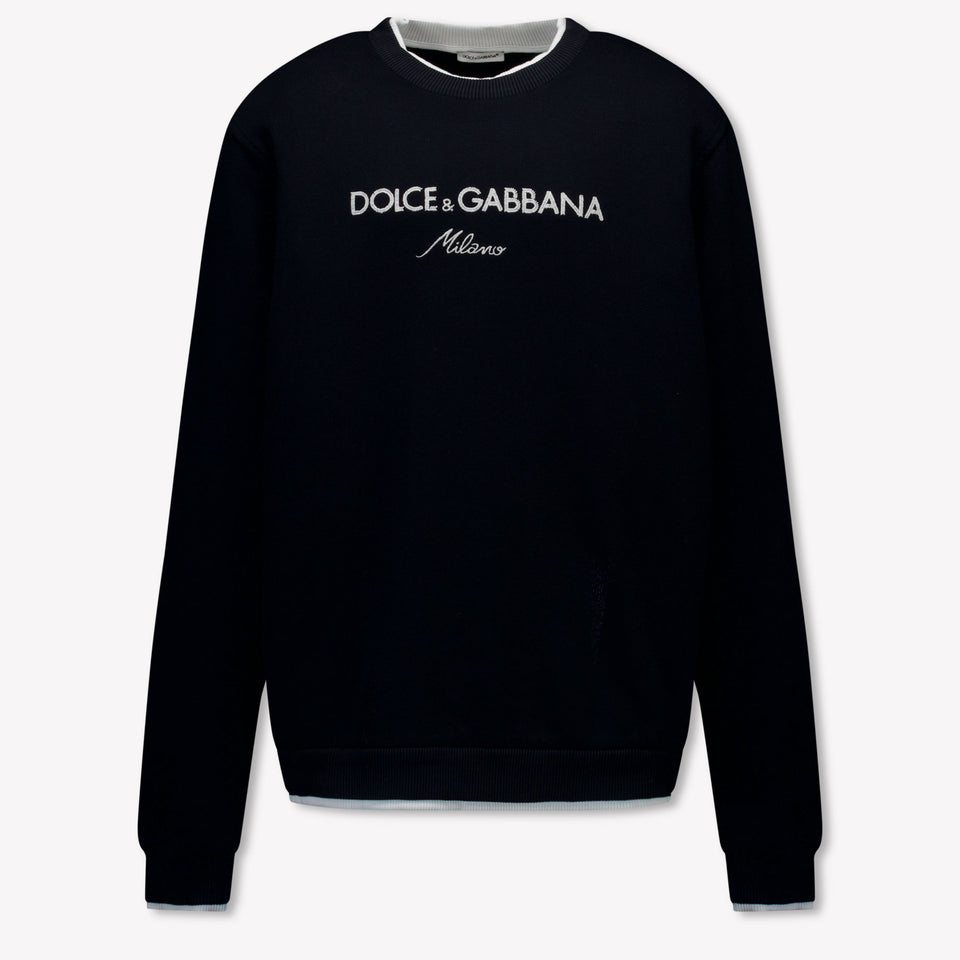 Dolce & Gabbana Ragazzo Ragazzi Maglione in Navy