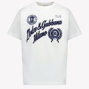 Dolce & Gabbana Kinder Jongens T-Shirt In Wit