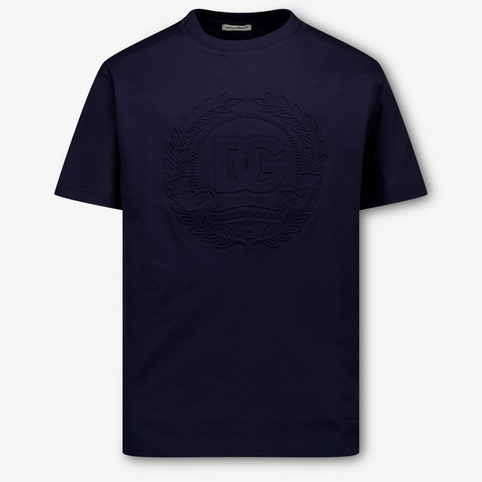 Dolce & Gabbana Kinder Jongens T-Shirt In Navy