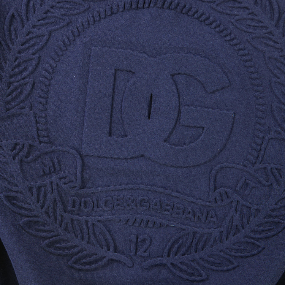 Dolce & Gabbana Kinder Jongens T-Shirt In Navy