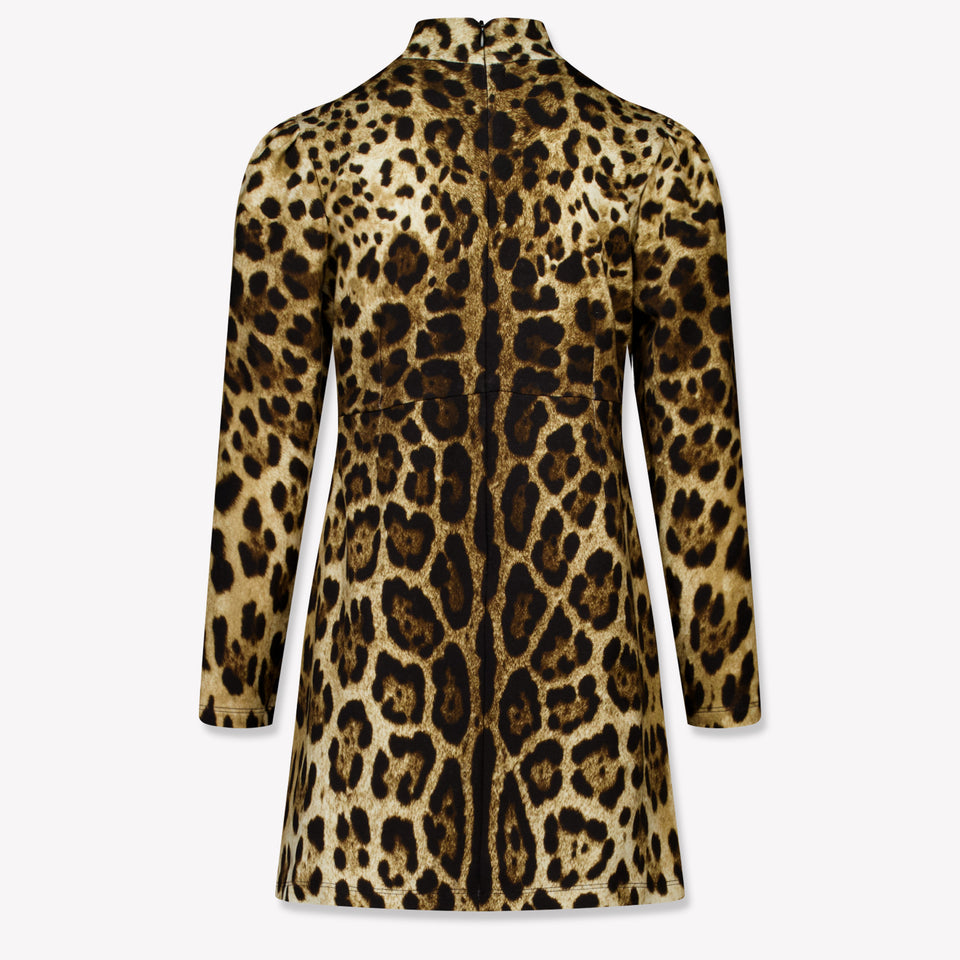 Dolce & Gabbana Kinder Meisjes Jurk In Bruin