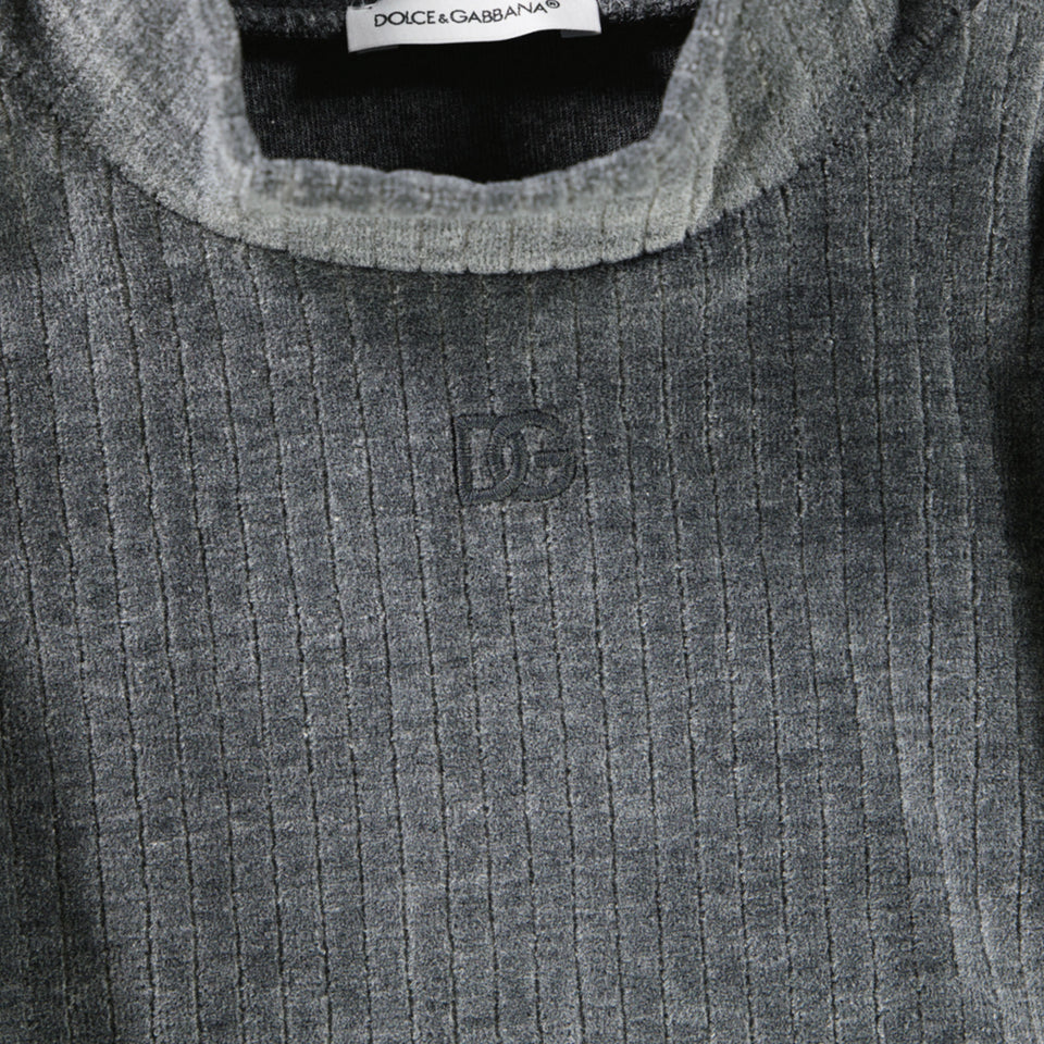Dolce & Gabbana Kinder Mädchen T-Shirt Grau