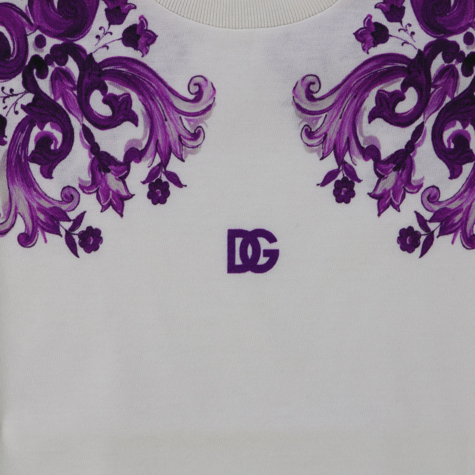 Dolce & Gabbana Bébé Filles T-shirt Blanc