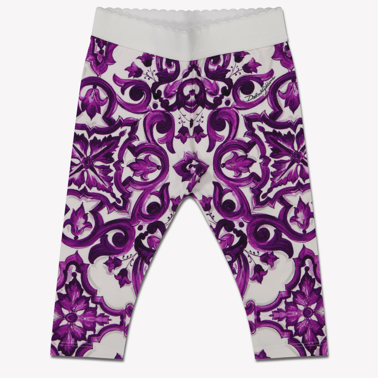 Dolce & Gabbana Bébé Filles Leggings Blanc