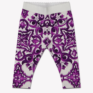 Dolce & Gabbana Bébé Filles Leggings Blanc