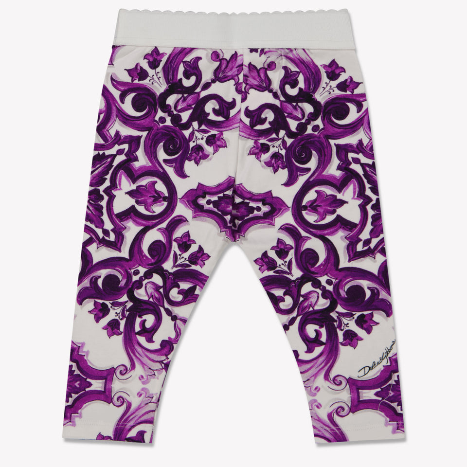 Dolce & Gabbana Baby Girls Legggs  White