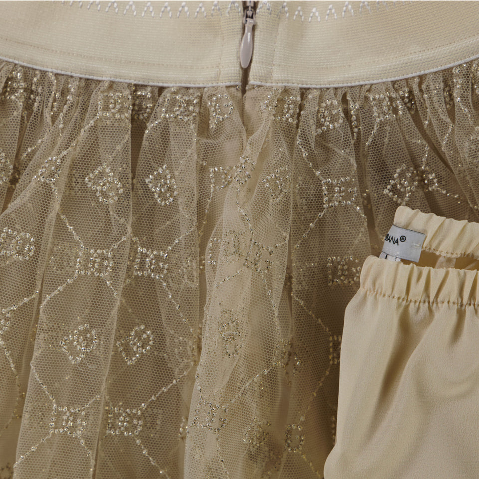 Dolce & Gabbana Bébé Filles Jupe en ecru