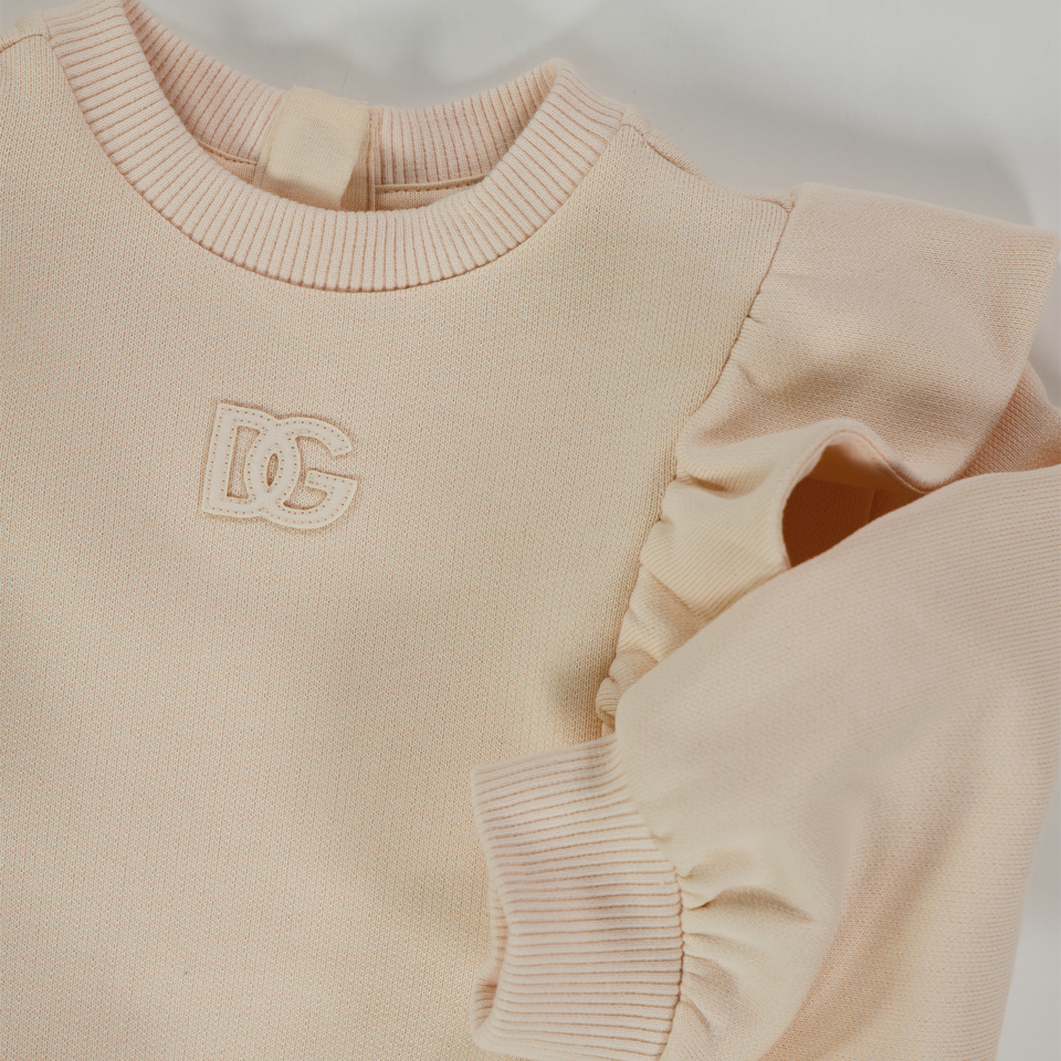 Dolce & Gabbana Baby Meisjes Trui In Licht Roze