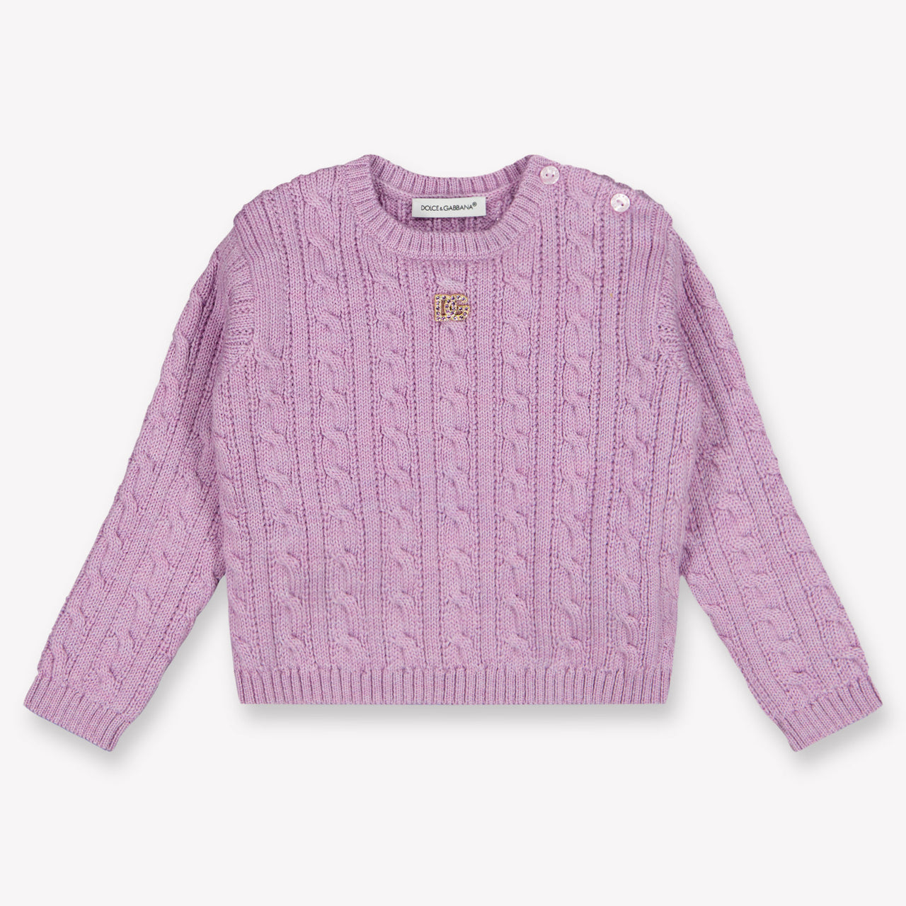 Dolce & Gabbana Bébé Filles Pull Lilas