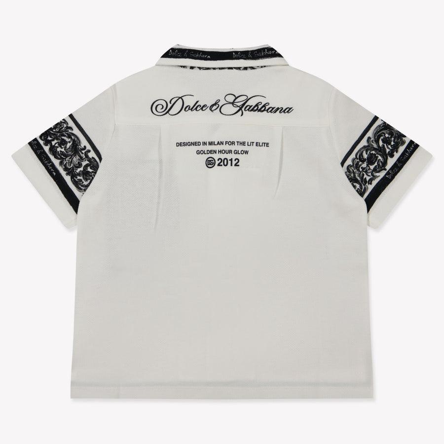 Dolce & Gabbana Baby Jungen Polo Weiß