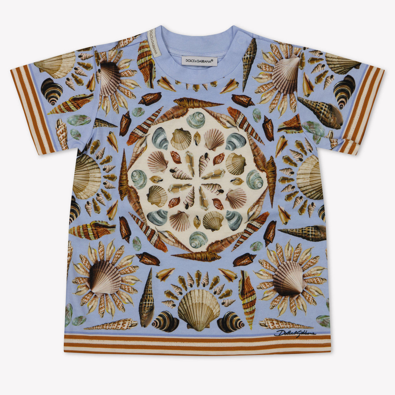 Dolce & Gabbana Bebé Chicos Camiseta en Azul Claro