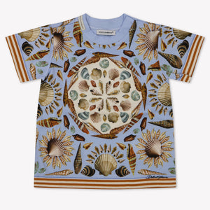 Dolce & Gabbana Bebé Chicos Camiseta en Azul Claro