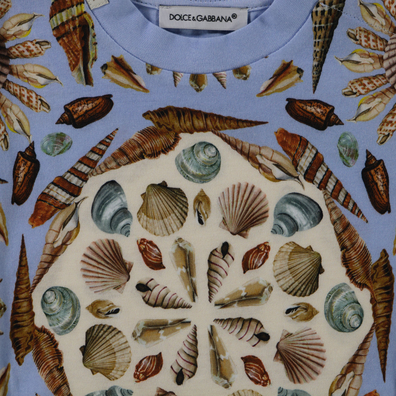 Dolce & Gabbana Bebé Chicos Camiseta en Azul Claro