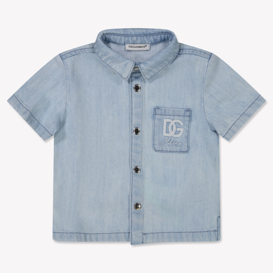 Dolce & Gabbana Bébé Garçons Chemisier Bleu Clair